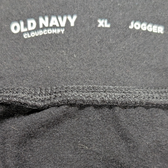 Old Navy Cloudcomfy Fleece Soft Joggers XL Black With Pockets - Picture 4 of 5